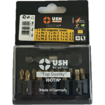 Набір насадок викруткових Isotin USH: 1/4