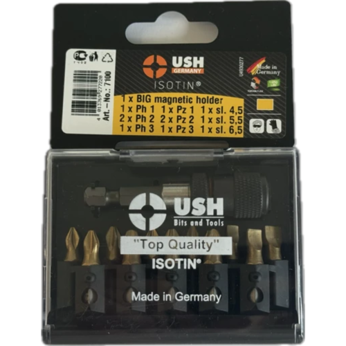 Набір насадок викруткових Isotin USH: 1/4