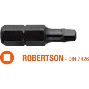 Насадка викруткова USH Industry : Robertson R3 x 25 мм, Уп. 5 шт.