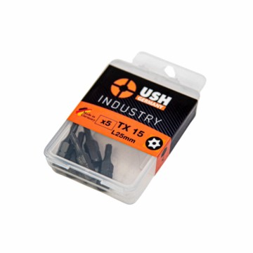 Насадка викруткова USH Industry: TORX TAMPER TT15 x 25 мм, Уп. 5 шт.