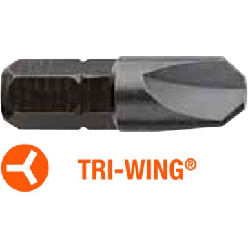 Насадка викруткова USH Industry : TRI-WING TW2 x 25 мм, Уп. 5 шт.