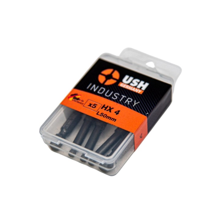 Насадка викруткова USH Industry BallEND HEX SW 4K x 50 мм подовжена Torsion Уп. 5 шт. Насадка викруткова USH Industry BallEND HEX SW 4K x 50 мм подовжена Torsion Уп. 5 шт.