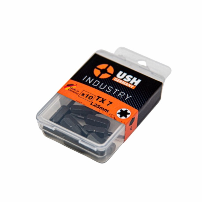 Насадка викруткова USH Industry TORX T7 x 25 мм, Уп. 10 шт. Насадка викруткова USH Industry TORX T7 x 25 мм, Уп. 10 шт.