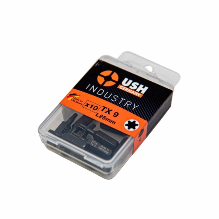Насадка викруткова USH Industry TORX T9 x 25 мм, Уп. 10 шт. Насадка викруткова USH Industry TORX T9 x 25 мм, Уп. 10 шт.