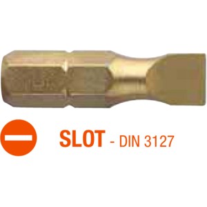 Насадка викруткова USH ISOTIN SLOT SL 5.5х0.8 х 25 мм Torsion Уп. 10 шт.