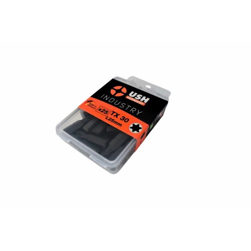 Насадка викруткова USH Industry : TORX T30 x 25 мм, Torsion Уп. 25 шт.