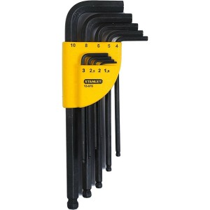 Набір ключів Stanley шестигранних 9 шт виготовлені з високоміцної сталі
