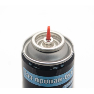 Балон газовий для запальничок VIROK 150g/250ml.  1-разовий (4 перехідників на кришці) [12 шт/уп]