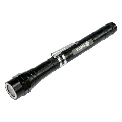 Ліхтар оглядовий з телескопічним тримачем і магні VOREL l= 170-565 мм, 3 LED, живл. від 4 батар LR44