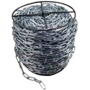 Ланцюг з довгою ланкою оцинкований ТМ "VIROK" DIN 5685C; Ø= 5 мм, 25 кг, l= 62 м ± 1,0% (TR)