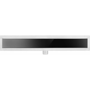 Трап підлоговий лінійний з нержавіючої сталі FALA WET-DRY BLACK GLASS; 60х 7х 2 см, сифон- 52 мм [6]