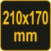 Пристрій для нанесення штукатурки ручний VOREL, 210х 170 мм, з оцинкованої сталі [12]