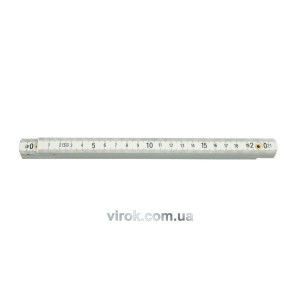 Метр складений пластмасовий VOREL : L= 2 м [12/120]