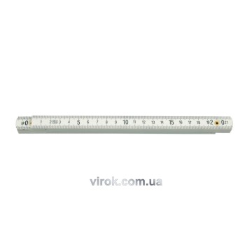Метр складений пластмасовий VOREL : L= 2 м [12/120]