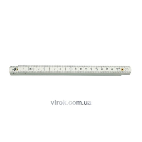 Метр складений пластмасовий VOREL : L= 2 м [12/120]