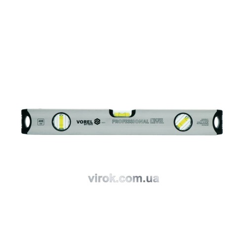 Рівень алюмінієвий VOREL : L= 60 cм, 3 капсули [25/50]