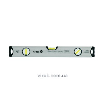 Рівень алюмінієвий VOREL : L= 150 cм, 3 капсули [15/30]