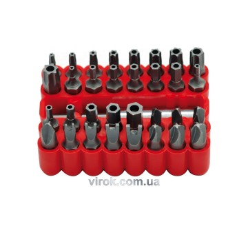 Насадки викруткові (біта) VOREL Cr-V, з квадр. 1/4