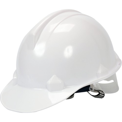 Каска для захисту голови VOREL біла з матеріалу HDPE [30]
