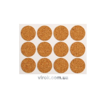 Протектор самоклеючий корковий VOREL, 28мм, набір 12шт [60/720]