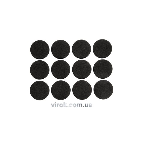 Протектор самоклеючий антиковзкий VOREL : 28мм, набір 12шт. (чорні) [60/720]