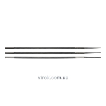 Напильники для заточки ланцюгів пили VOREL, 3шт. Ø=4,5 мм, l=200мм [4/200]