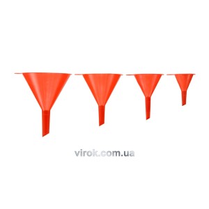 Набір Лійки VOREL 4 шт.; Ø= 52, 76, 100, 120 мм, h= 75, 110, 125, 152 мм  [30]