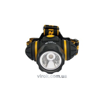 Ліхтар VOREL на чоло, ударостійкий 3-функції, 3 батарейки ААА, 1 LED/ 1 W(DW)