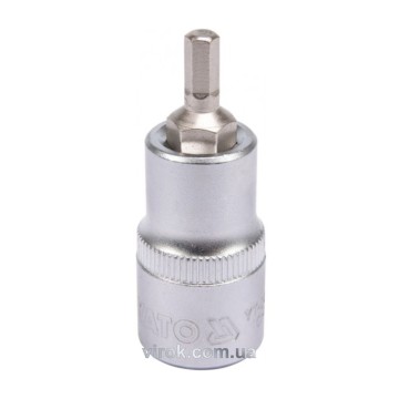 Головка торцева YATO квадрат 1/2 HEX M5, L= 55 мм [40/240]