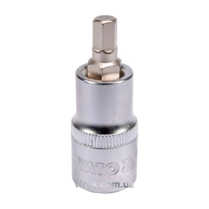 Головка торцева YATO квадрат 1/2 HEX M7, L= 55 мм [40/240]