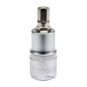 Головка торцева YATO квадрат 1/2 HEX M8, L= 55 мм [40/240]