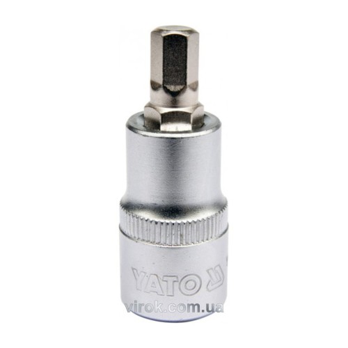 Головка торцева YATO квадрат 1/2 HEX M8, L= 55 мм [40/240]