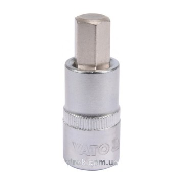 Головка торцева YATO квадрат 1/2 HEX M12, L= 55 мм [40/160]