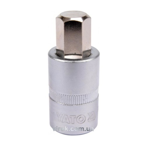 Головка торцева YATO квадрат 1/2 HEX M14, L= 55 мм [40/160]