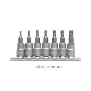 Набір головок YATO : TORX TS10-TS40, квадрат 1/4