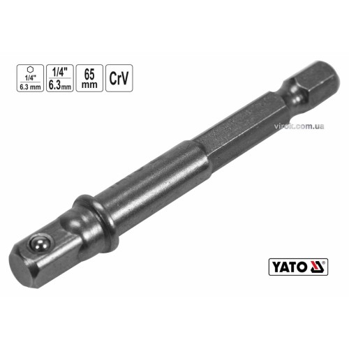 Тримач-адаптер торцевих головок YATO : HEX- 1/4