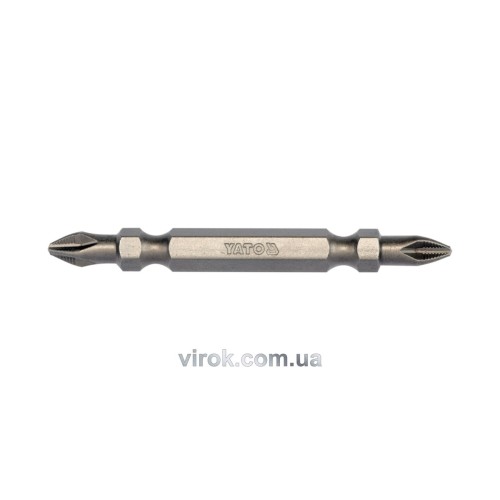 Насадка викруткова двостороння YATO : Philips РН2 - PH2, L= 65 мм. 10 (Уп/Шт.) [25/100]