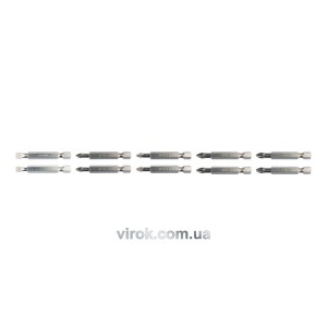 Набір насадок викруткових YATO : SL5, SL6, PH1/1, PH2/2, PZ1/1, PZ2/2, L= 50 мм. 10шт. [25/100]
