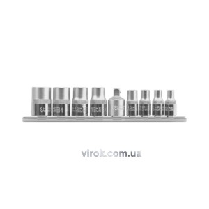 Набір головок YATO : TORX Е5-Е16, квадрат 1/4