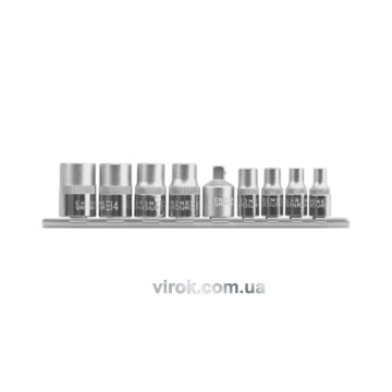 Набір головок YATO : TORX Е5-Е16, квадрат 1/4