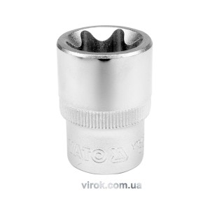 Головка торцева YATO : TORX E10, квадрат 1/2