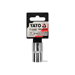 Головка торцева YATO : TORX E18, квадрат 1/2