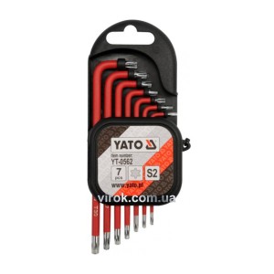 Ключі YATO : TORX Т9-Т30, S2. Набір 7 шт [12/48]