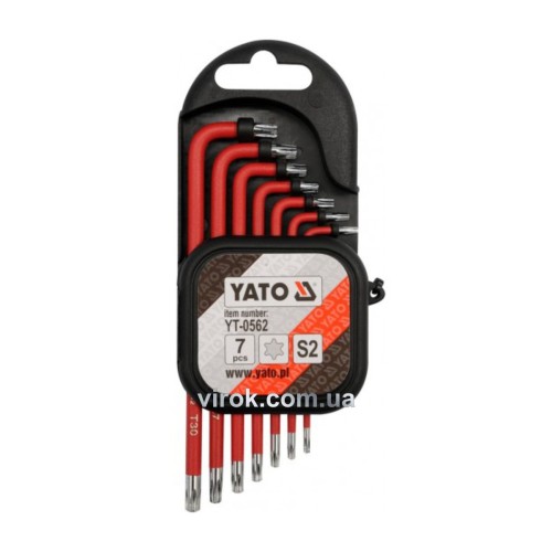 Ключі YATO : TORX Т9-Т30, S2. Набір 7 шт [12/48]