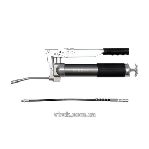 Шприц мастильний YATO, 500 см³, 70 MPa. з жорстк. і гнучк. аплікаторами [10]