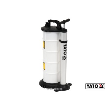 Насос для відсмоктування оливи для вантажної і с/г автотехніки YATO: 9л, 3 зонди, з поліпропілену[4]