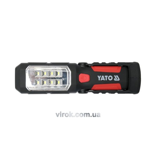 Ліхтар LED на батарейки 3Х АА, 8 + 1 діод , гак + магніт , 3 режими світла [50]