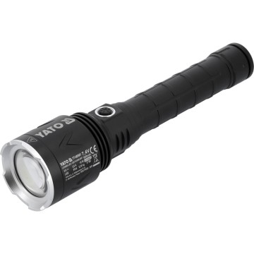 Ліхтар ручни LED-діодний акумул. YATO Li-Ion 7.4 В, 5 АГод, режими 8000/4500/1150 Lm, зарядж від USB