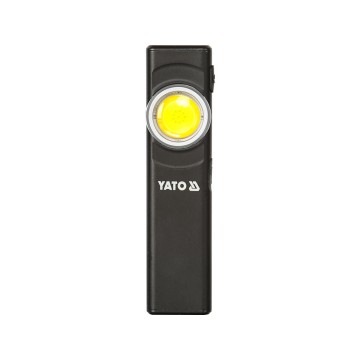 Ліхтар-міні діодний тонкий YATO від акумул. Li-Po 3.7 V 450 mA, освітл.- 500/ 300/ 100/ 30 Lm 8 режи