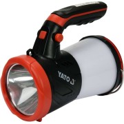 Ліхтар LED-діодний акумулятор YATO Li-Ion 3.7В, 1Вт, 600-1200Лм з ручкою(DW)
